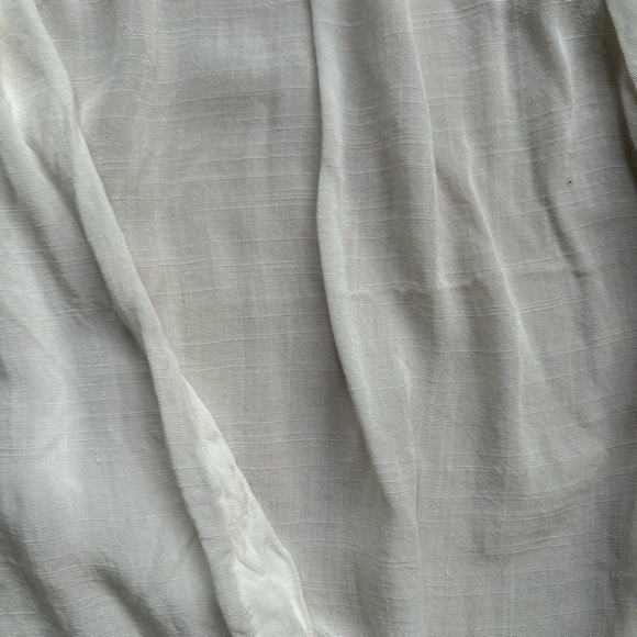 White button down long lounge shirt - Picture 8 of 10